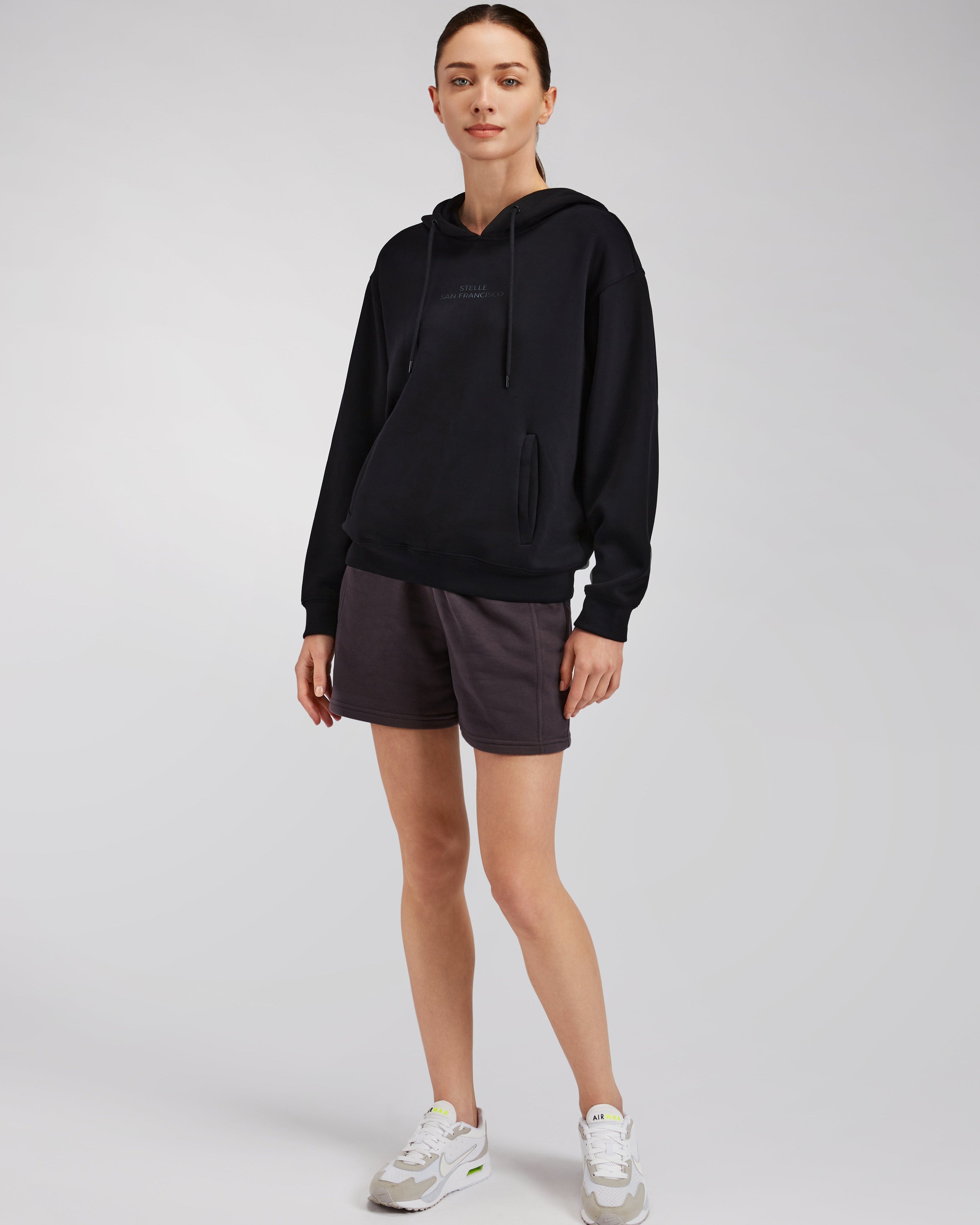 Black Fit Flex Athletic Hoodie