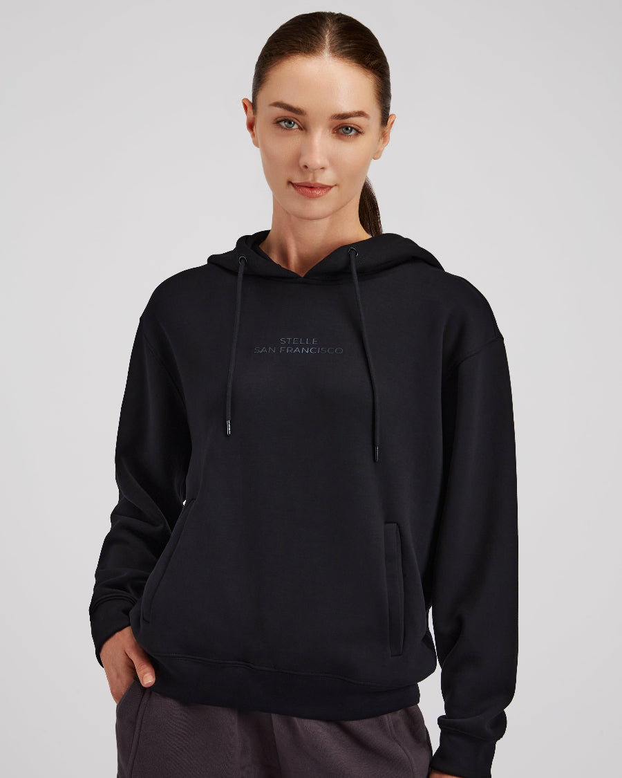 Black Classic-Fit Spacer Hoodie