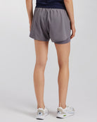 Smoke Grey FlexRun Convertible 2 in 1 Running Shorts