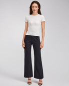 Charcoal Women Classic Dress Pant | Wide 31''