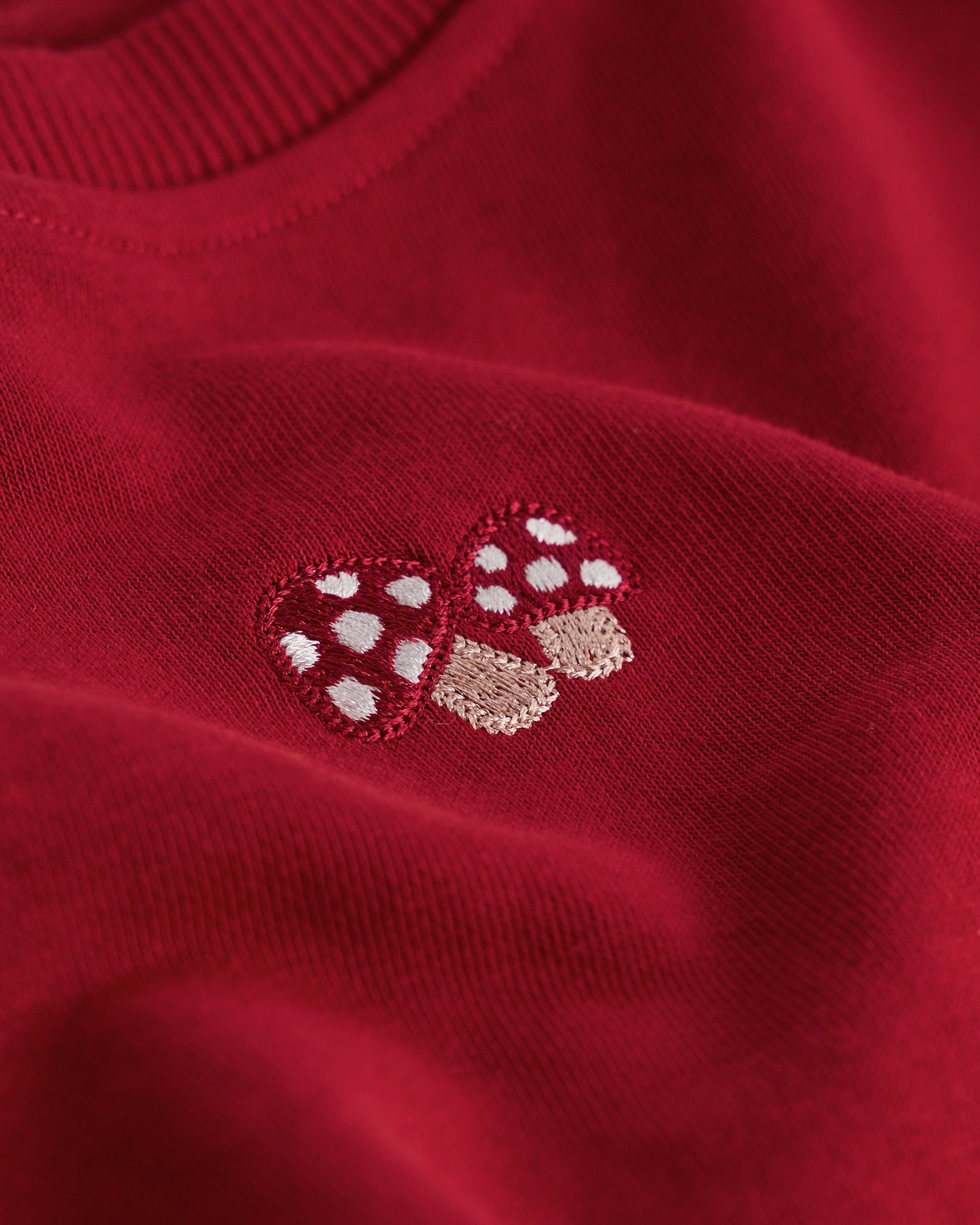 No Sweat Kids Crewneck in Crimson