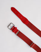 Elastic Baseball Belt in Red