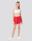 raspberry butterfly shorts for girls