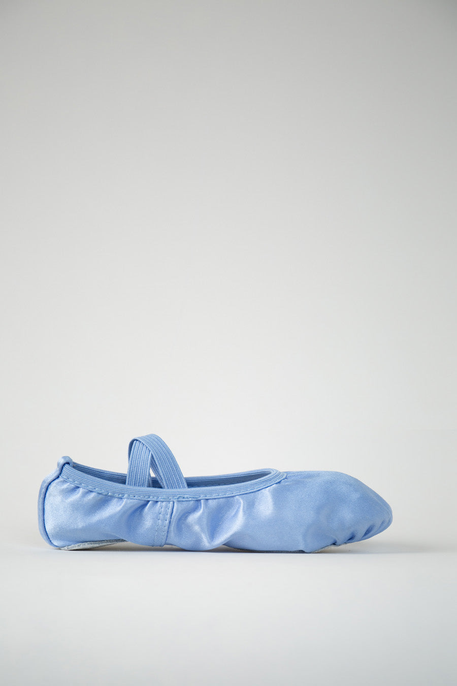 Girl's Satin Ballet Shoes side view