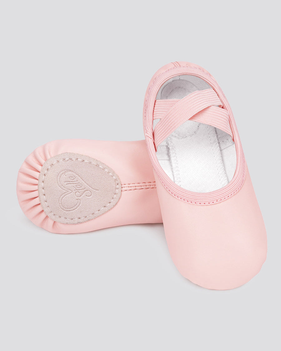 Pink Kids PU Leather Ballet Shoes