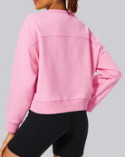 Bubblegum Crop Oversized Sweatshirt
