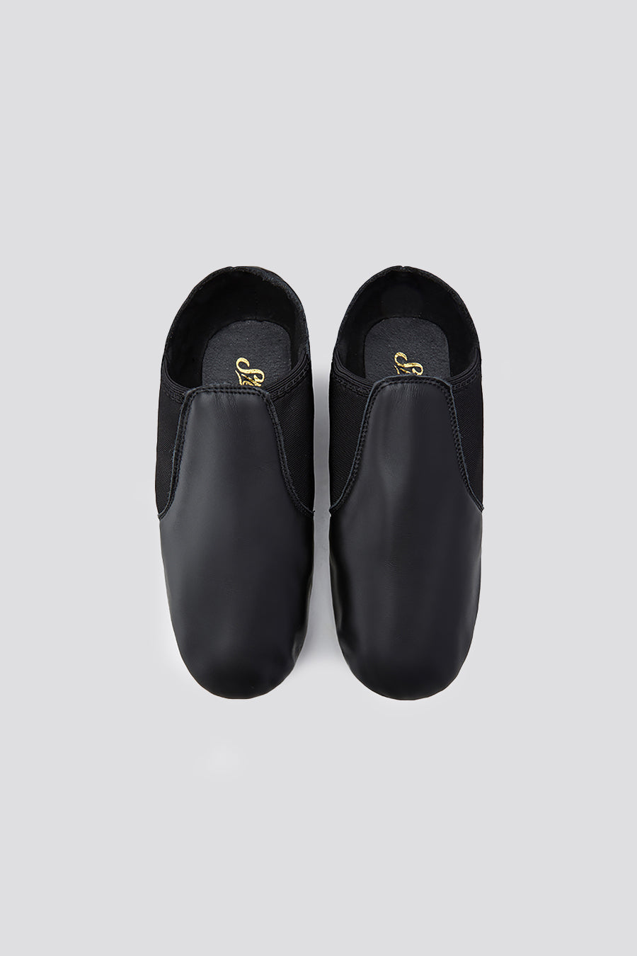 black jazz shoes side view