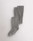 Girls Cotton Knit Tights in Grey (2-pack)