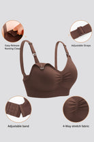 One-hand access nursing bra designed for quick and convenient breastfeeding