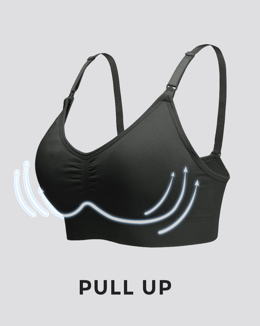 Elastic band maternity bra providing support