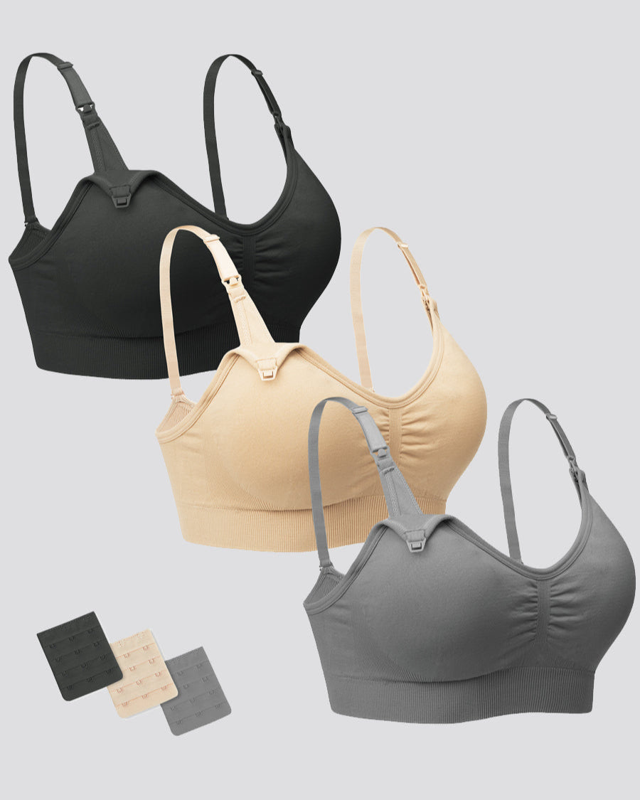 Supportive plus size breastfeeding bra