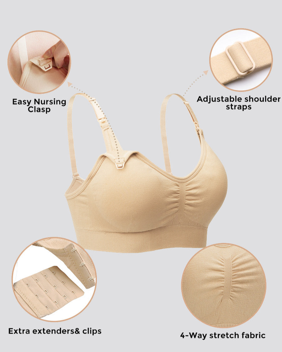 Breathable bra with secure, snug fit