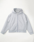 Light Grey Fleece Zip-Up Hoodie - View 1