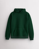 Women’s Oversized Raglan Sleeve Fleece Hoodie in Forest Green