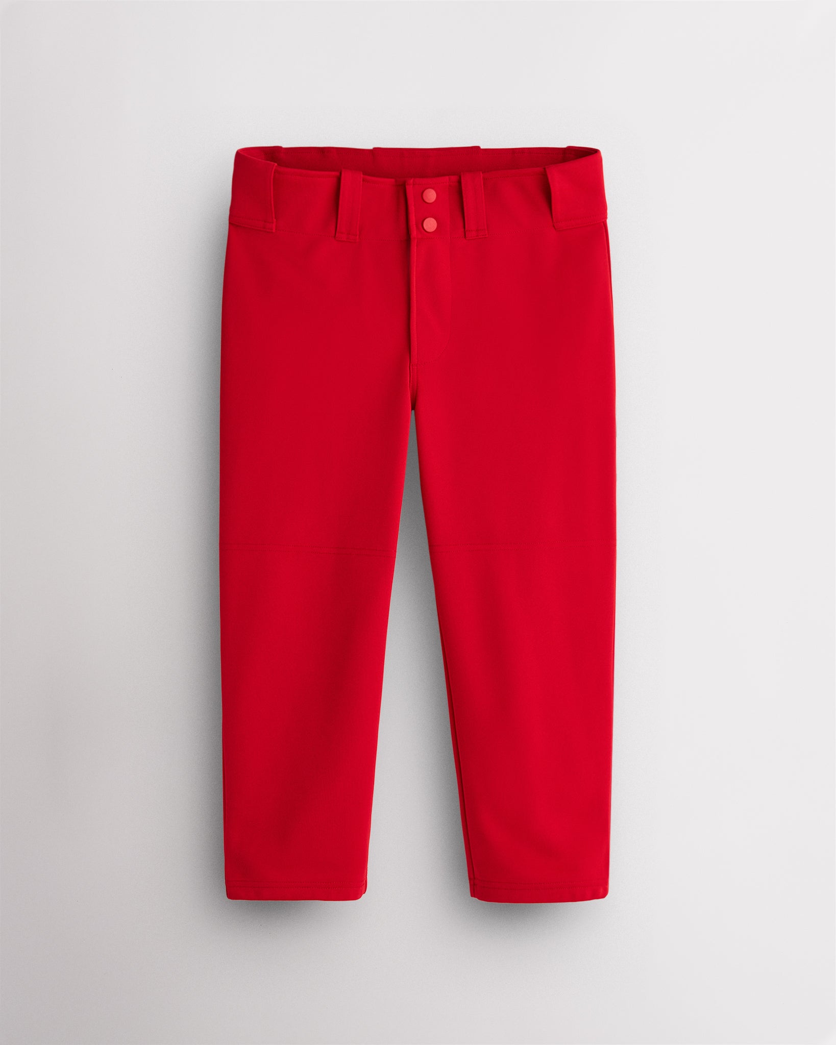 Women’s Mid-Calf Softball Pants in Red