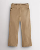 Dune high-rise stretch capri pants for women with straight-leg fit, elastic waistband, and front pockets.