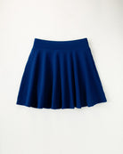 Royal Blue Stretchy Flared Mini Skirt with Shorts