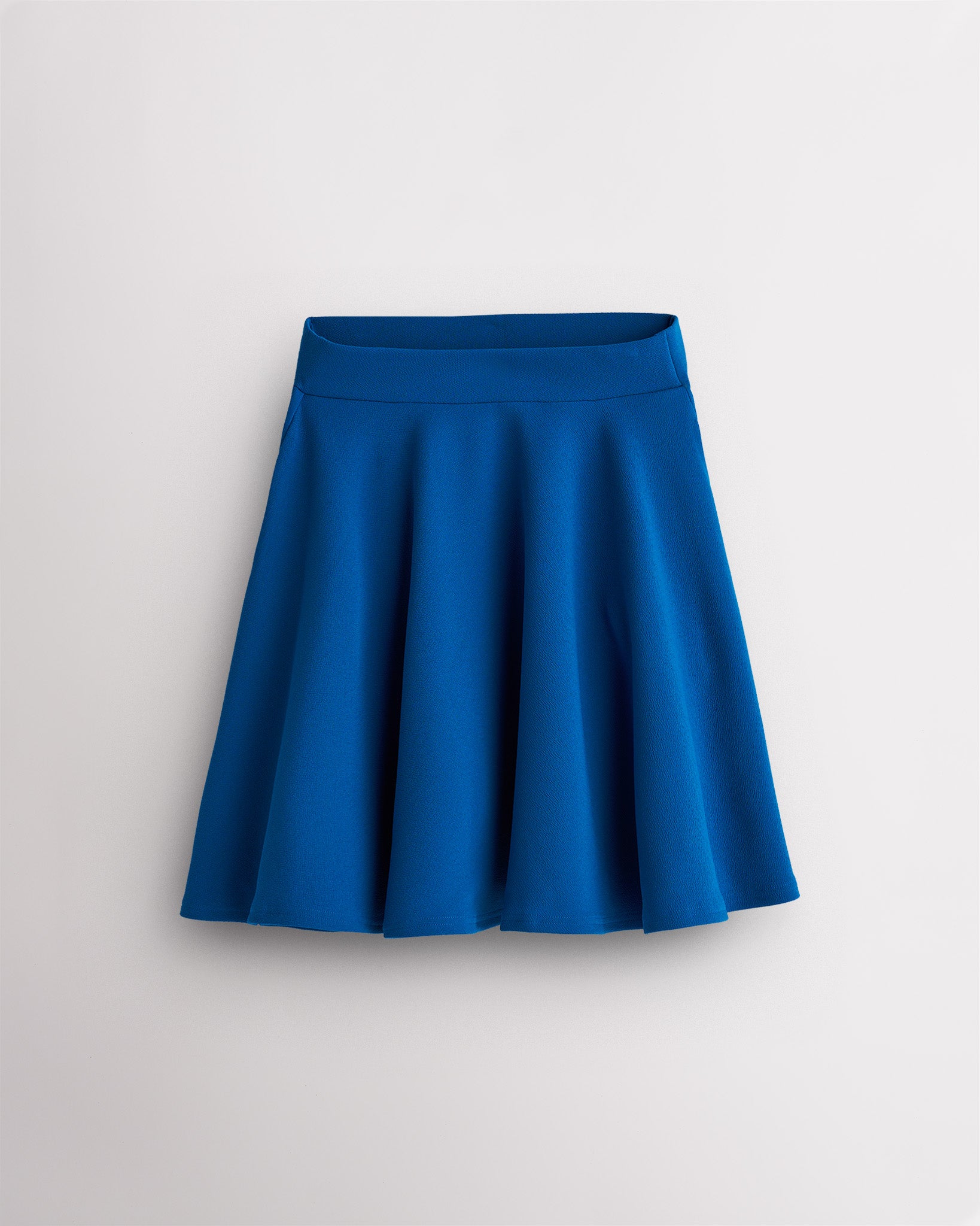 Women’s Knee-Length Flared Skirt in Electric Blue