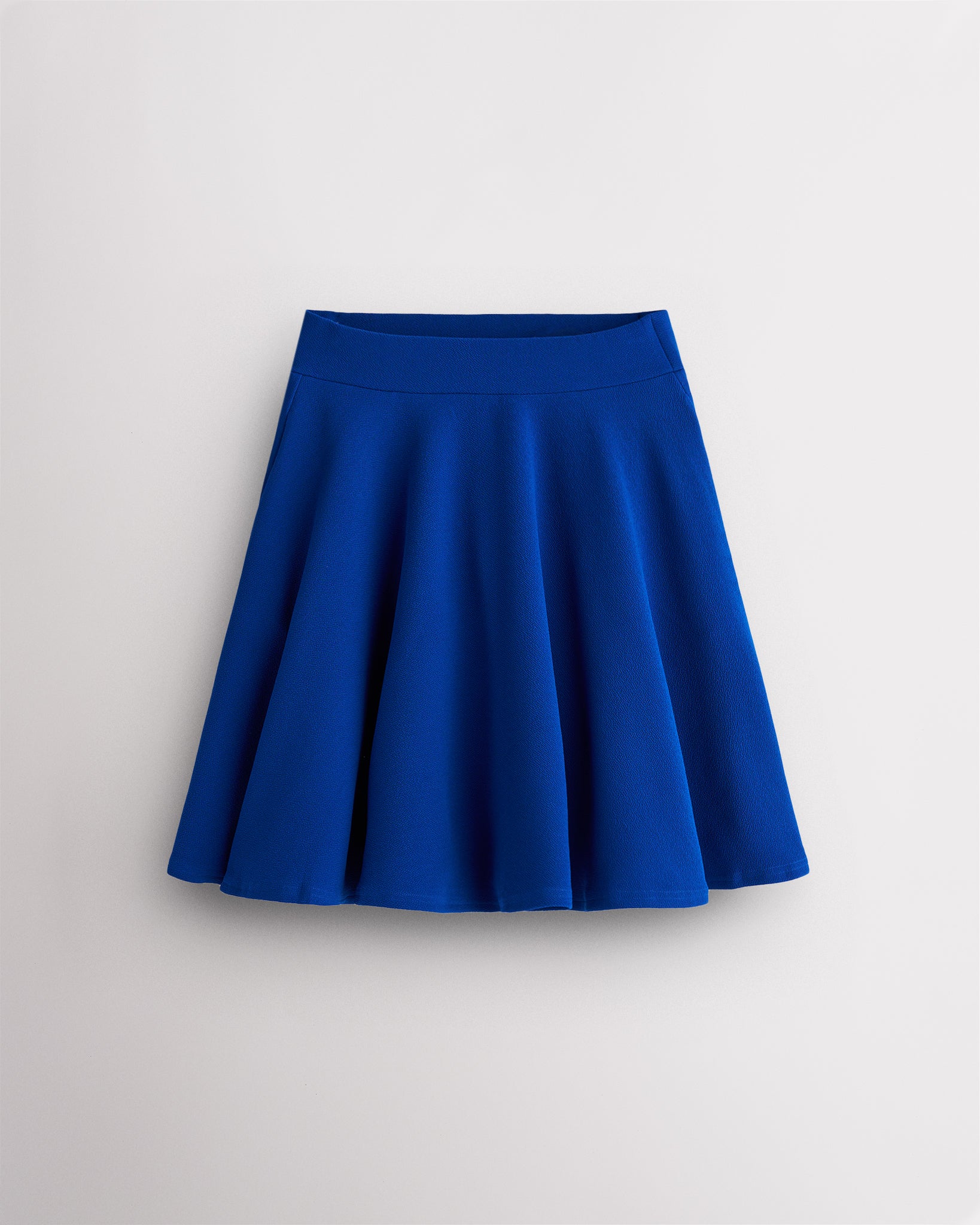 Women’s Knee-Length Flared Skirt in Cobalt Blue