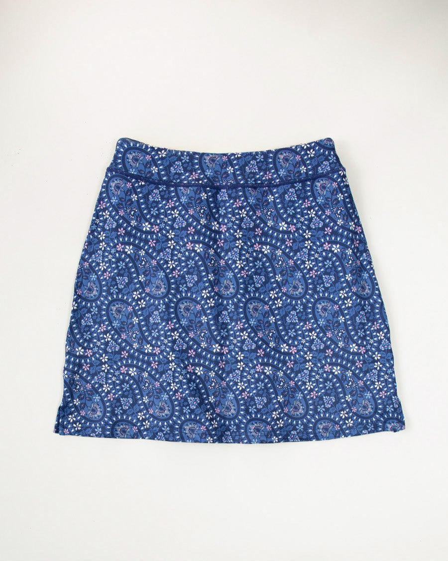 Whirl Paisley womens skirt flat-lay