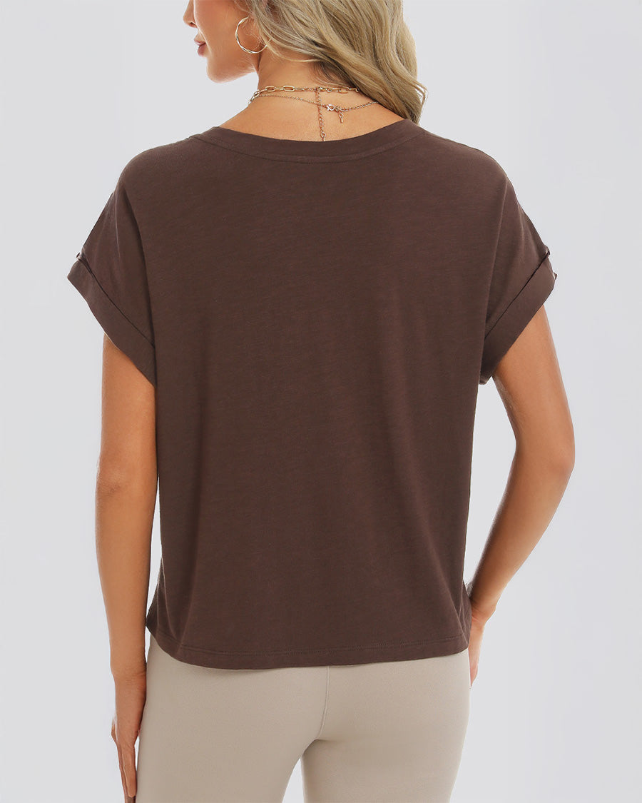 Cocoa Short-Sleeve Oversized T-shirt - View 3