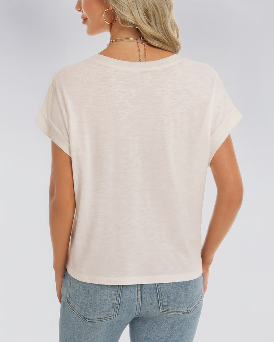 Oat Milk Short-Sleeve Oversized T-shirt - View 3