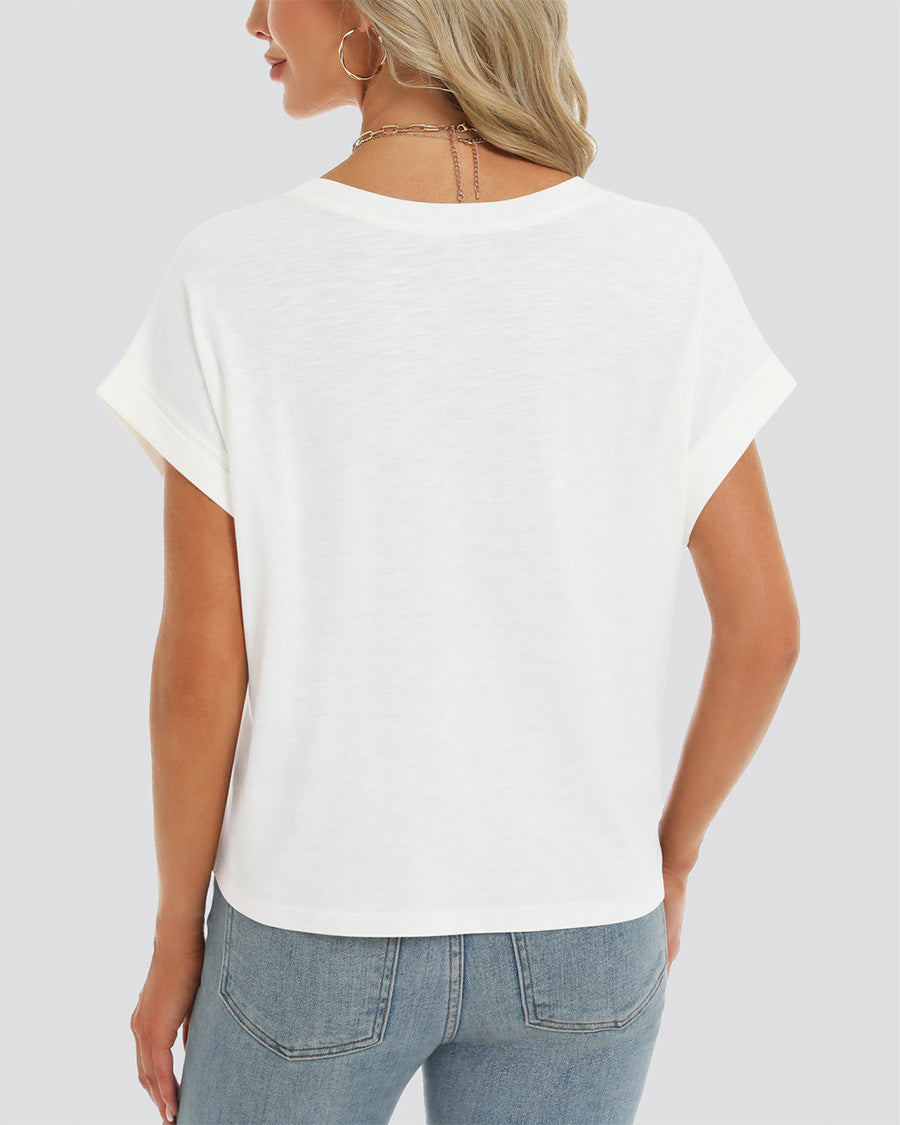 Off White Short-Sleeve Oversized T-shirt - View 2