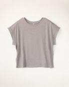 Grey Short-Sleeve Oversized T-shirt - View 1