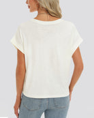 Creme Short-Sleeve Oversized T-shirt