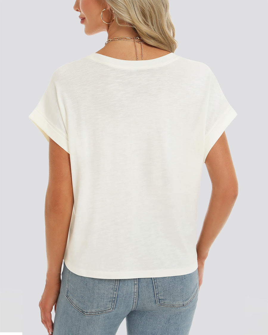Creme Short-Sleeve Oversized T-shirt - View 3
