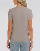 Grey V-Neck T-Shirt - View 2