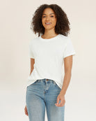 Creme Short-Sleeve Cotton Slub T-Shirt