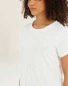 Creme Short-Sleeve Cotton Slub T-Shirt