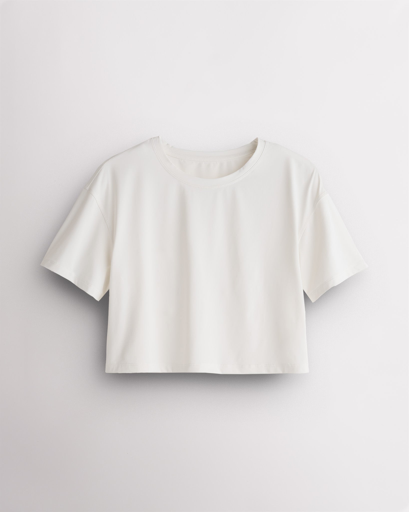 Women’s Relaxed Short Sleeve Cropped T-Shirt in White