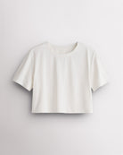 Women’s Relaxed Short Sleeve Cropped T-Shirt in White