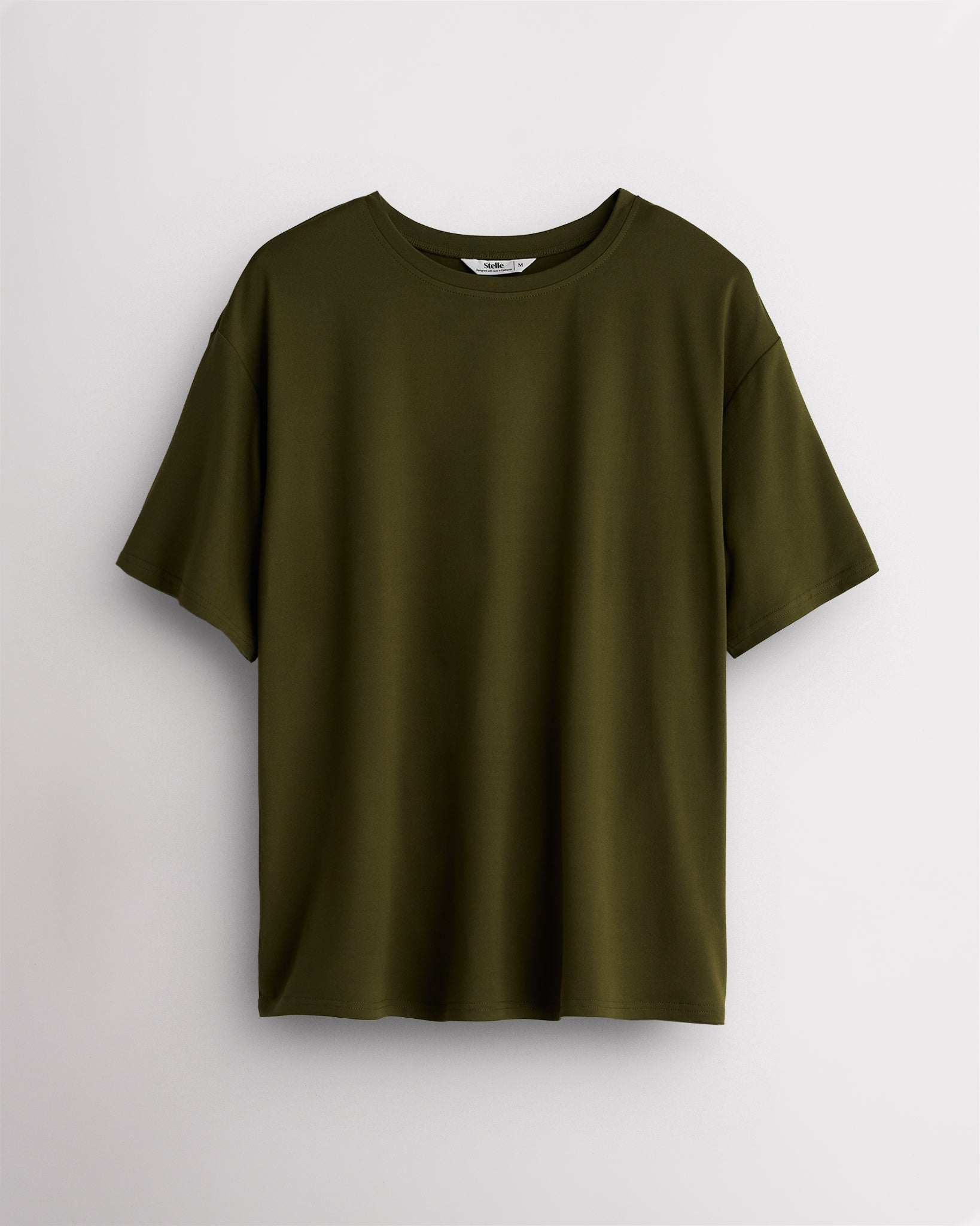 Women’s Relaxed Short Sleeve T-Shirt in Olive Green