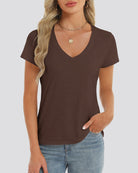 Cocoa V-Neck T-Shirt - View 2