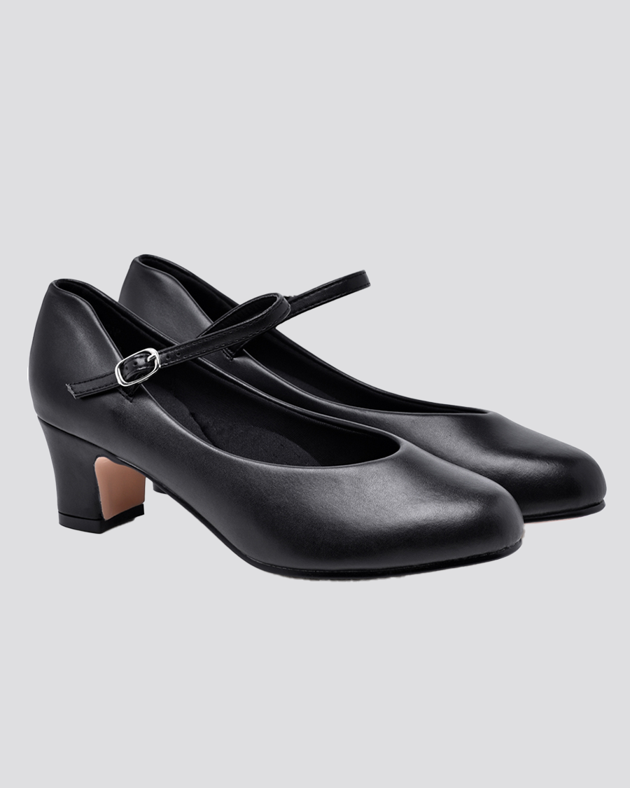 Black Character Shoes Front View