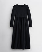 Girls Long Sleeve Knit Maxi Dress in Black