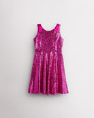 All That Glitters Kids Sequin Dress in Fuchsia