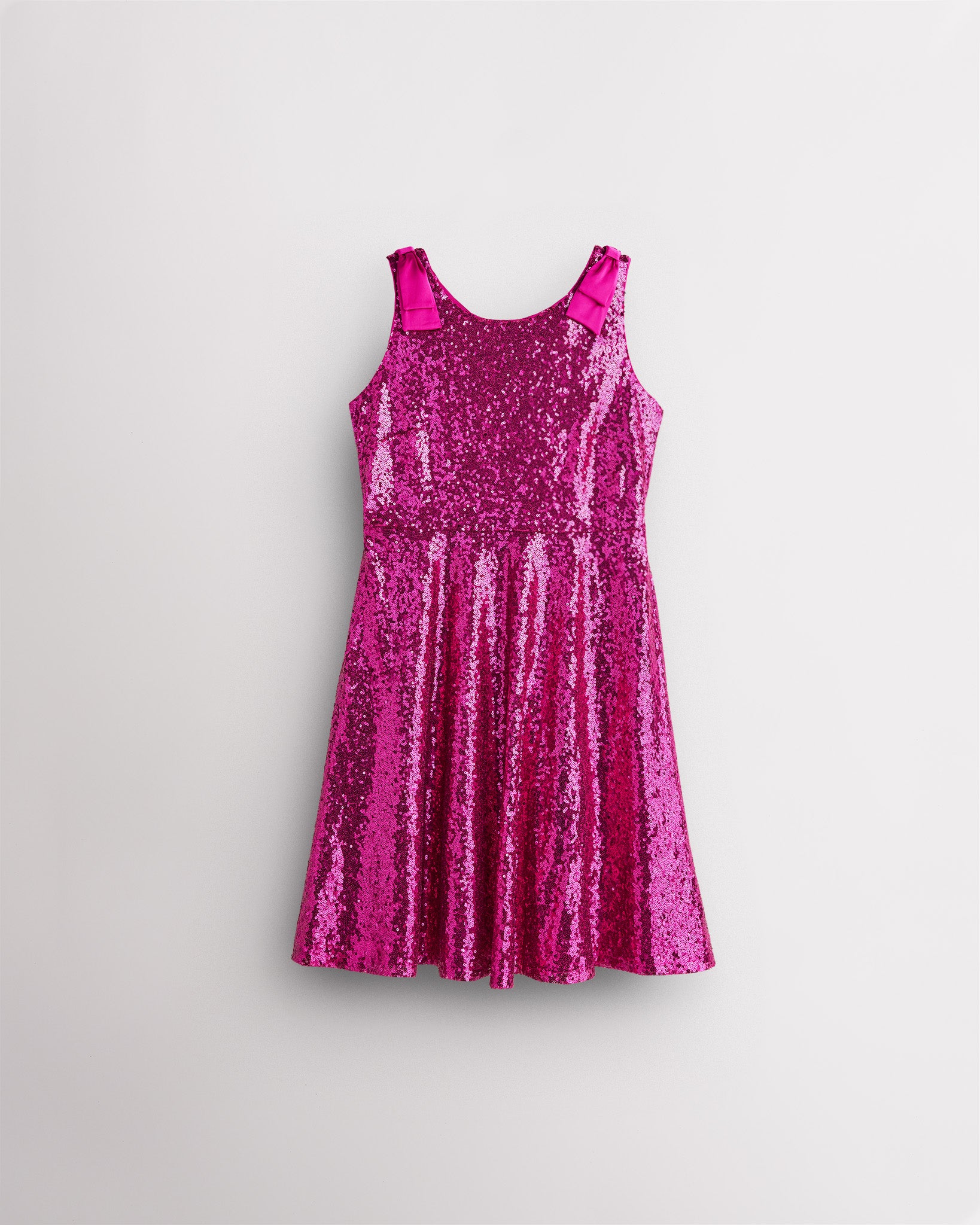 All That Glitters Kids Sequin Dress in Fuchsia
