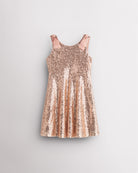 All That Glitters Kids Sequin Dress in Rose Gold