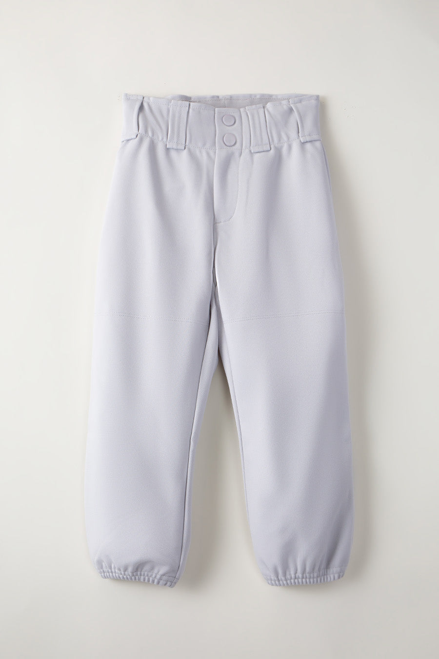 Grey softball pants front view