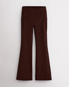 Coffee girls flare leggings with high waist, side pockets, sleek waistband, and flared hem for activewear and everyday movement.