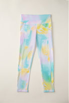 Girls leggings Spring Pastel front view