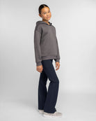 Navy Play Flare Kids Fleece Leggings with Pockets