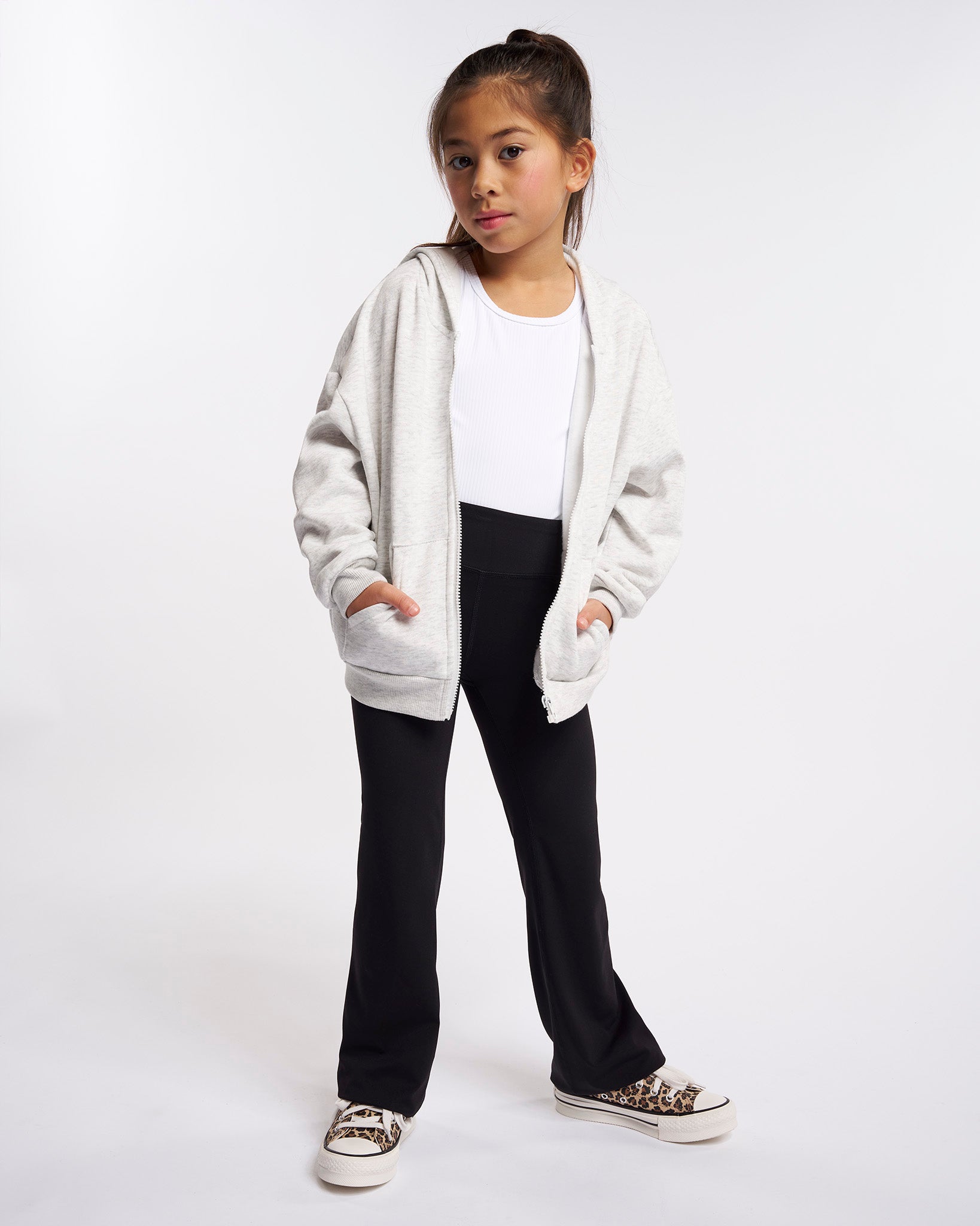 Stretch It Out Kids Everyday Flare Leggings in Black