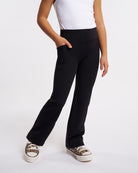 Stretch It Out Kids Everyday Flare Leggings in Black