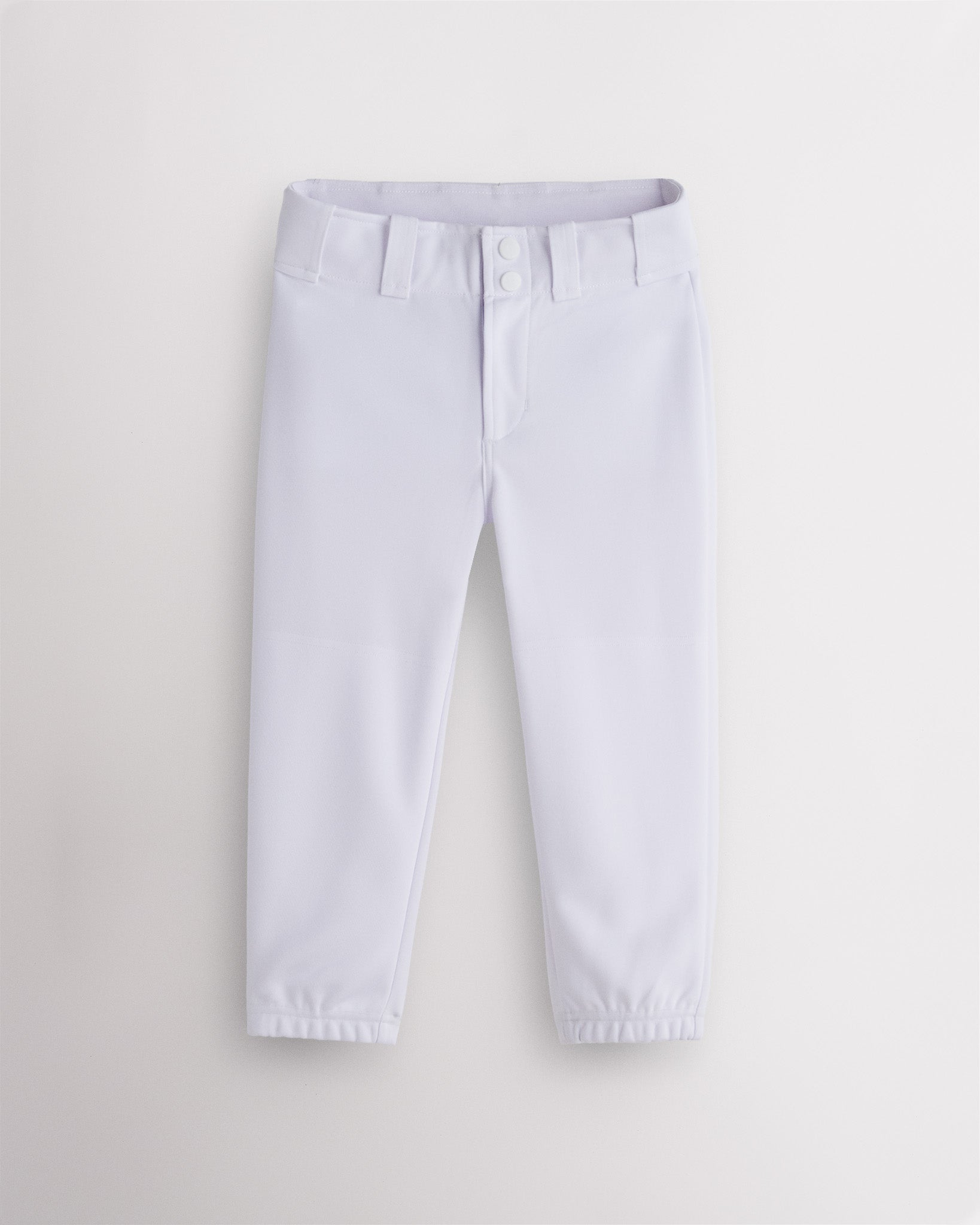 Kids Tall Softball Pants in White