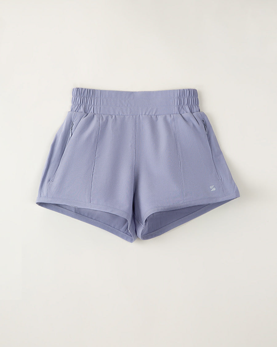 Girls BreezeEase High Waist Shorts in Purple Haze